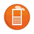 Cellphone service button icon