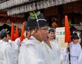 Cellphone, Yasaka Jinja, Kyoto, Japan Royalty Free Stock Photo