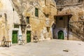 The cells of the coptic monks on the roof of the Church of the Holy Sepulchre in Jerusalem Royalty Free Stock Photo