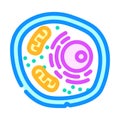 cells genetic engineering color icon vector illustration Royalty Free Stock Photo