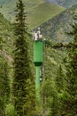 Cellular antennas in the mountains Royalty Free Stock Photo