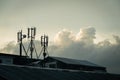 Cellular antennas and rain clouds