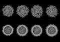Cellular Automaton Diffusion-Limited Aggregation Structures Set