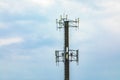 Cellular base station against cloudy sky Royalty Free Stock Photo