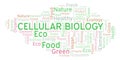 Cellular Biology word cloud. Royalty Free Stock Photo