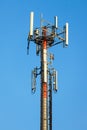 Cellular communication tower Royalty Free Stock Photo
