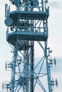 Cellular communications tower Royalty Free Stock Photo