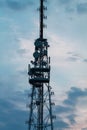 Cellular communications tower Royalty Free Stock Photo