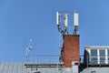 Cellular phone network telecommunication tower Royalty Free Stock Photo