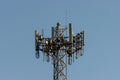 Cellular radio phone tower from the ground