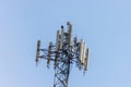 Cellular radio phone tower from the ground