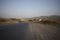 Cellular telecom tower in a remote area of a desert