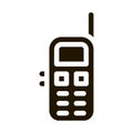 Cellular Telephone Symbol Icon Vector Glyph Illustration