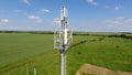 Cellular tower. Equipment for relaying cellular and mobile signal Royalty Free Stock Photo