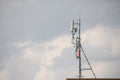 Cellular transmitter Telecommunication tower with antennas Multiplicity communications. microwave tower Cell Phone