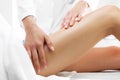 Cellulite, massage thigh Royalty Free Stock Photo