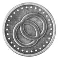 Celo Grunge Silver Coin, Token