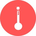 Celsius or fahrenheit meteorology thermometers measuring heat or cold, vector illustration. Thermometer equipment showing hot or c