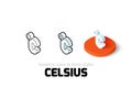 Celsius icon in different style