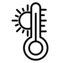 Celsius Vector Icon which can easily modified or edit Royalty Free Stock Photo