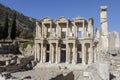 Celsus Library in Ephesus - Selcuk, Turkey. The ancient Greek city Royalty Free Stock Photo