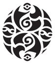 Complex Celtic symbol great for tattoo Royalty Free Stock Photo