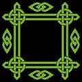 Celtic border frame Royalty Free Stock Photo