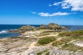 Celtic Castro de Barona, Galician Iron Age forts. Porto do Son, Coruna, Galicia, Spain