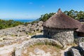 Ruins of ancient Celtic village in Santa Tecla - Galicia, Spain Royalty Free Stock Photo