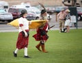 Celtic Couple Carrying Banner