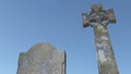 Celtic cross and a blue sky Royalty Free Stock Photo