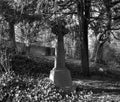 Celtic cross grave stone