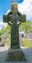 Celtic Cross in grave yard, Ireland.