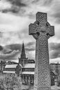 Celtic Cross Headstone Royalty Free Stock Photo