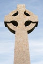 Celtic cross on Llanddwyn Island in Anglesey Royalty Free Stock Photo