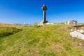 Celtic cross on Llanddwyn Island, Anglesey Royalty Free Stock Photo