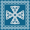 Celtic cross ornament,symbolizes eternity,vector illustration Royalty Free Stock Photo