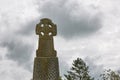 Celtic cross in Pembrokeshire, Wales, England, UK Royalty Free Stock Photo