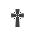 Celtic Cross vector icon Royalty Free Stock Photo