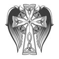 Celtic Cross with Wings