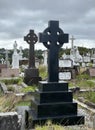 Celtic crosses stand sentinel, echoing ancient whispers Royalty Free Stock Photo