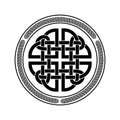celtic dara knot irish symbol isolated on white background logo icon.