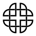 celtic dara knot irish symbol logo icon.