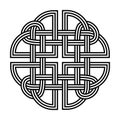 celtic dara knot irish symbol isolated on white background logo icon .