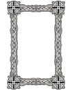 Celtic decorative knot frame Royalty Free Stock Photo