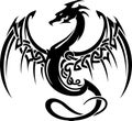 Celtic Dragon Wings Tattoo