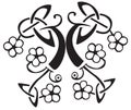 Celtic flower design