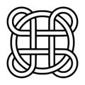 Celtic interlaced circle knot