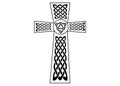 celtic irish cross symbol vector