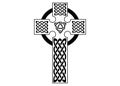 Celtic irish cross symbol vector